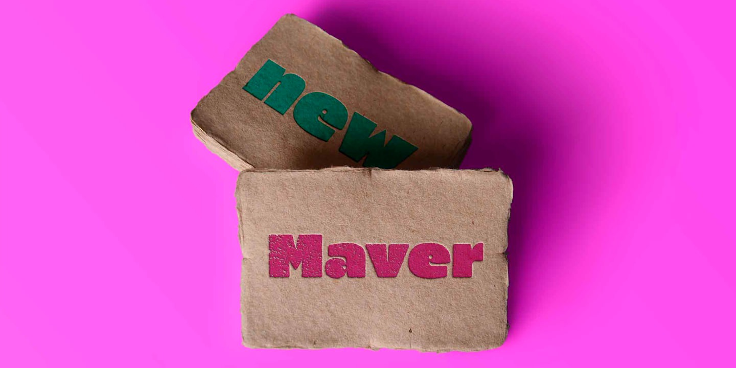 Пример шрифта Maver #2